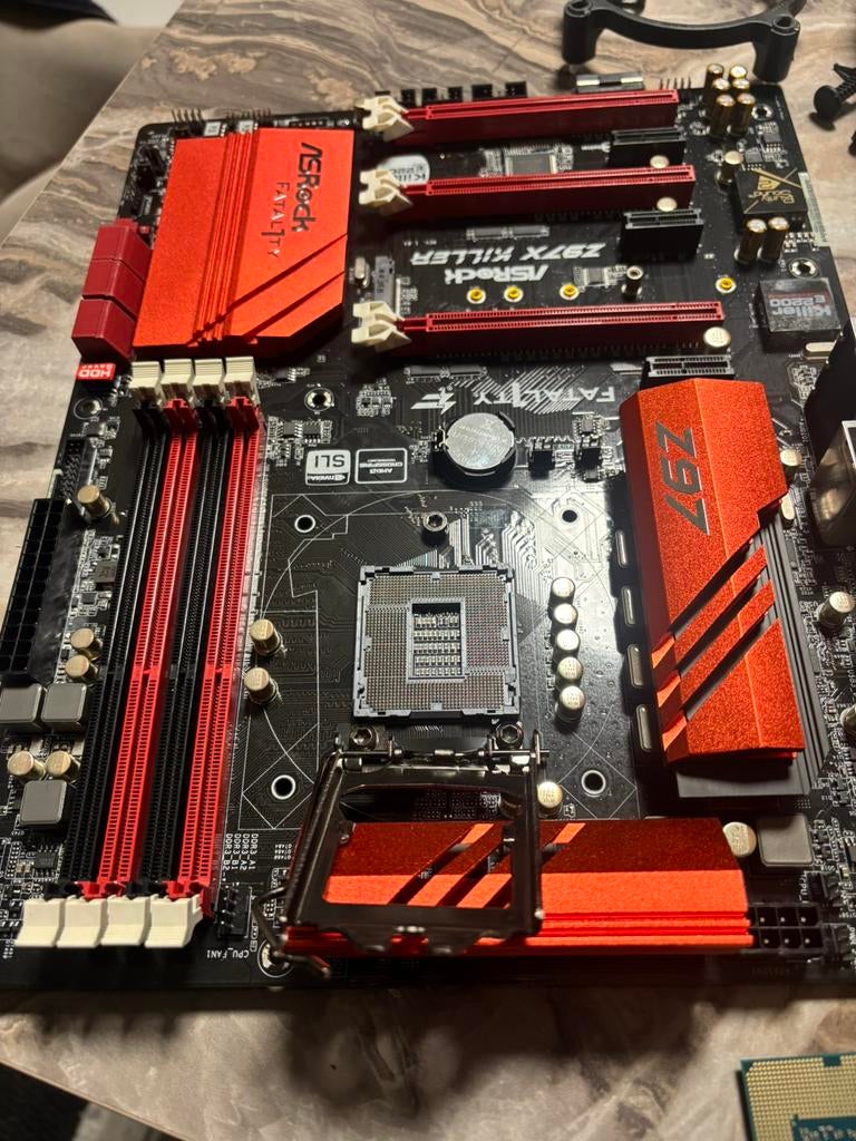 Moederbord asrock inc cpu i7, Computers en Software, Moederborden, Ophalen, Zo goed als nieuw, Intel