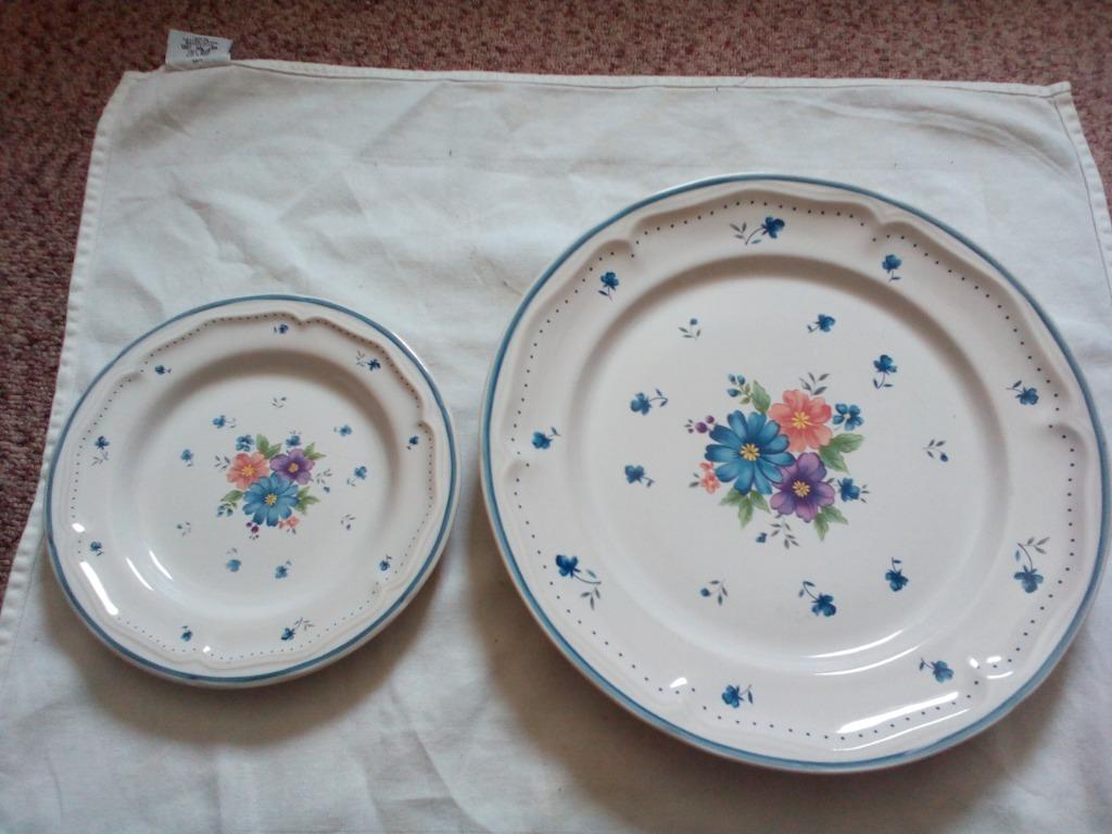 Plat + assiette - Provincial Bouquet, Enlèvement, Comme neuf, Assiettes(s)