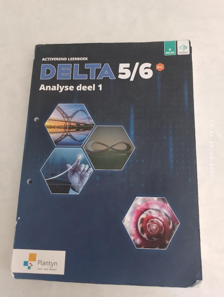 Delta 5/6 analyse deel1, ISBN zie foto, Boeken, Ophalen of Verzenden, Gelezen, ASO, Plantyn
