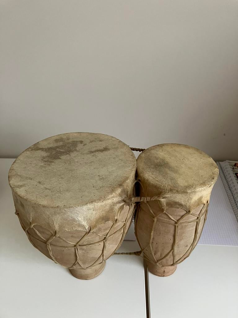 Marokkaanse bongo percussie drum, Ophalen, Zo goed als nieuw