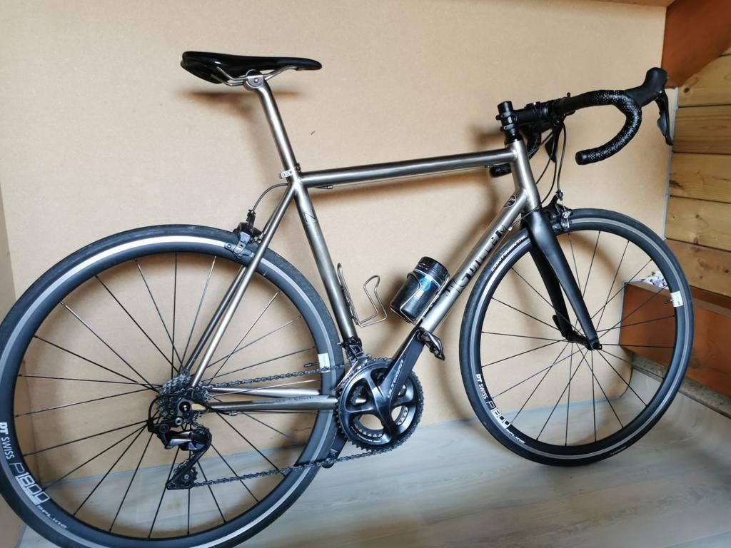 titanium maat 56 J Guillem, Fietsen en Brommers, Fietsen | Racefietsen, Ophalen, Zo goed als nieuw, Titanium