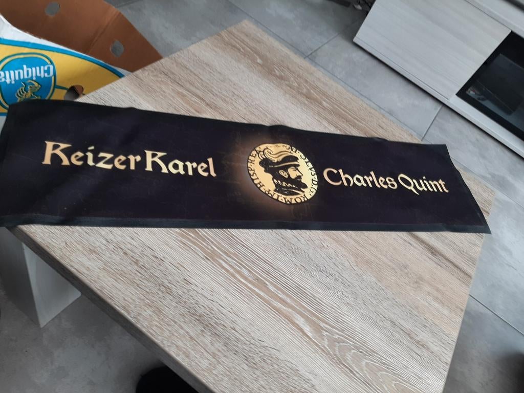 Toogmatjes keizer karel, Verzamelen, Biermerken, Ophalen of Verzenden, Nieuw, Reclamebord, Plaat of Schild