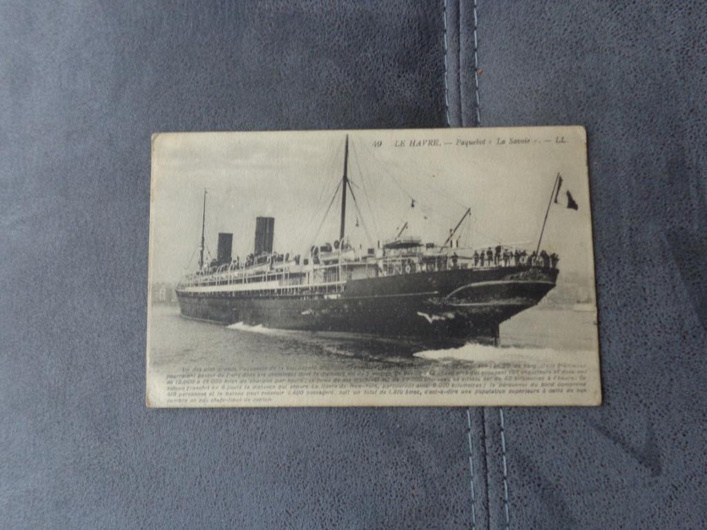 1 oude postkaart uit Le Havre in Frankrijk, Ophalen, Frankrijk