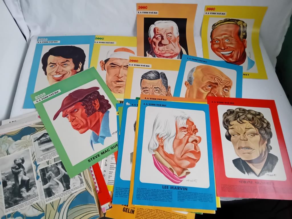 77 Ancienne Caricatures de 1971, Collections, Revues, Journaux & Coupures, Journal ou Magazine, 1960 à 1980, Enlèvement ou Envoi