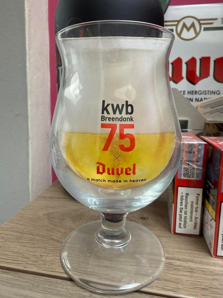 Duvel glas KWB 75 Breendonk, Ophalen of Verzenden, Nieuw, Glas of Glazen, Duvel