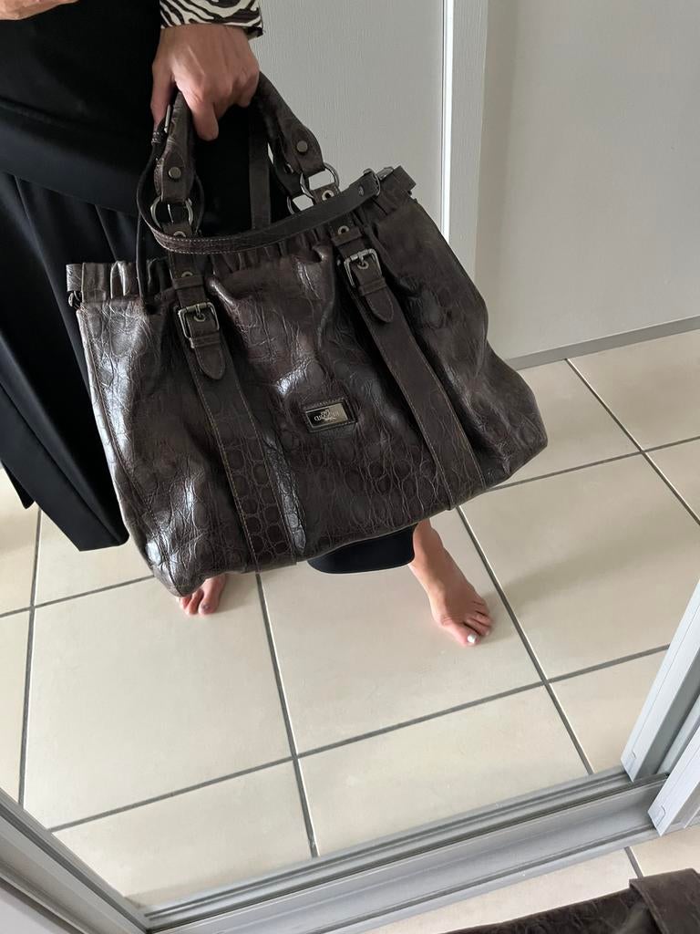 Sac à main Yves Renard en cuir croco souple, Bijoux, Sacs & Beauté, Sacs | Sacs Femme, Comme neuf, Sac à main, Enlèvement ou Envoi