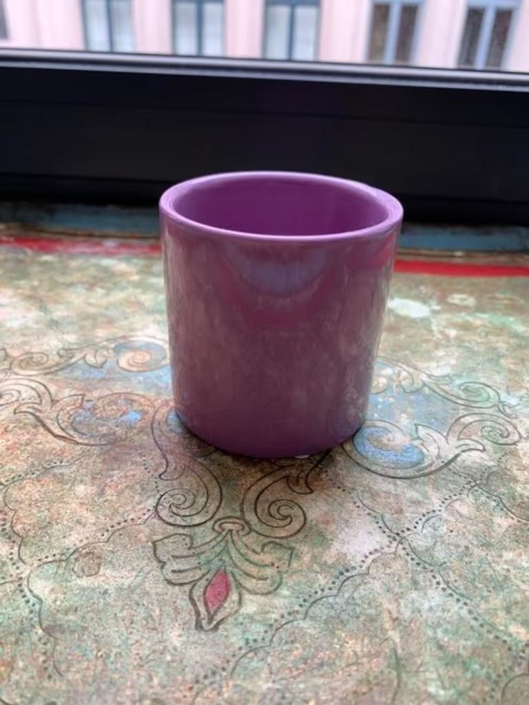 petit cache-pot en violet doux -, Enlèvement