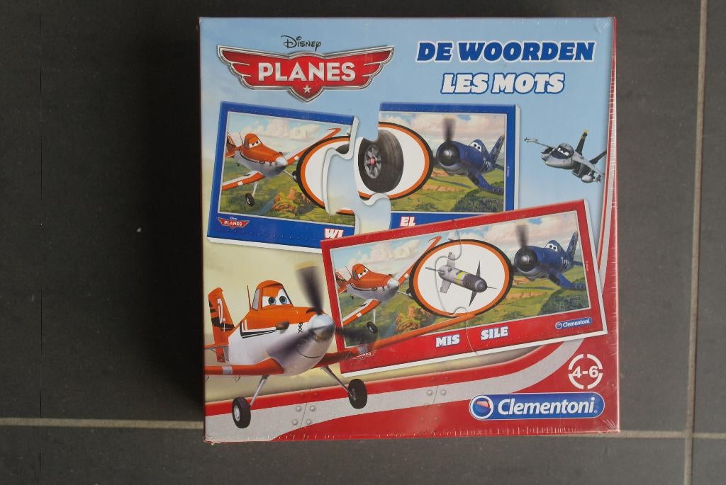 jeu/puzzle bilingue les mots planes clementoni (neuf), Enfants & Bébés, Enlèvement ou Envoi, Puzzles