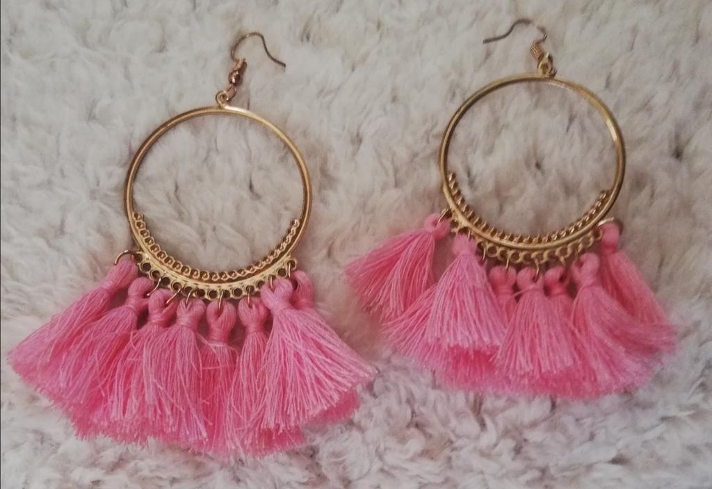 BO créole doré fantaisie, Enlèvement ou Envoi, Comme neuf, Rose