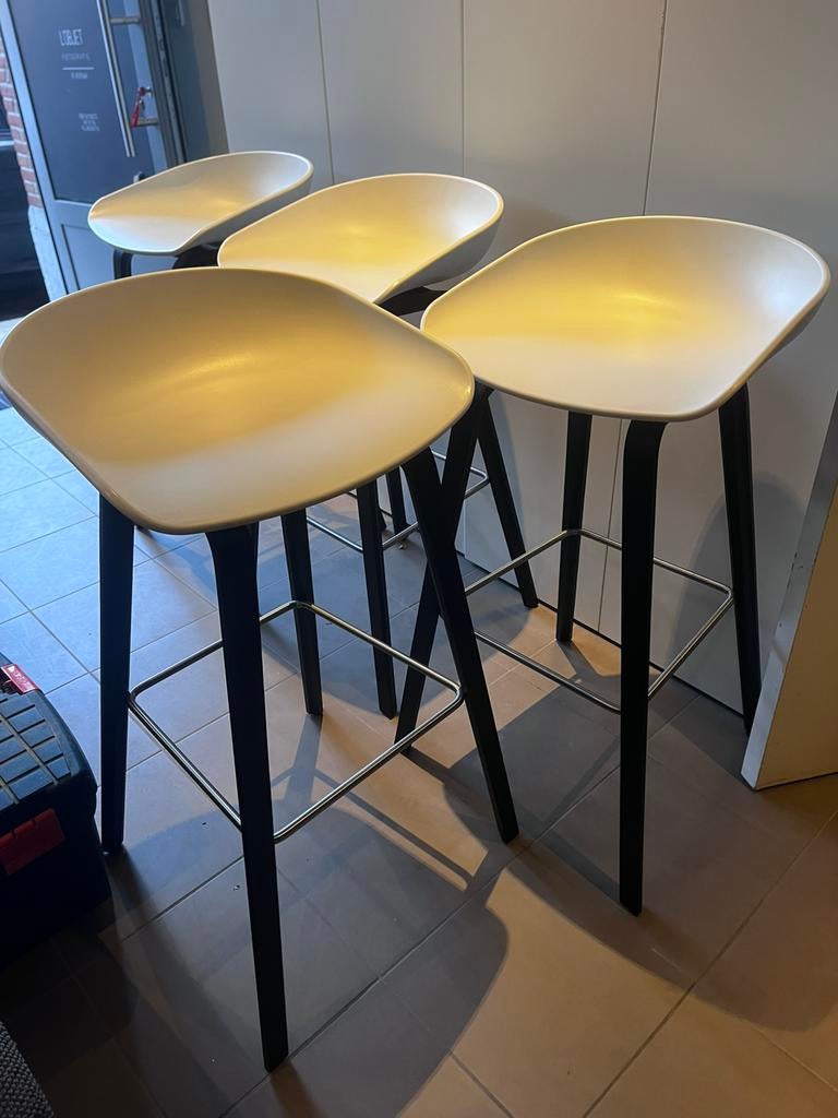 2 barkrukken Hay, Gebruikt, Met voetsteun, 60 tot 90 cm, 2 krukken