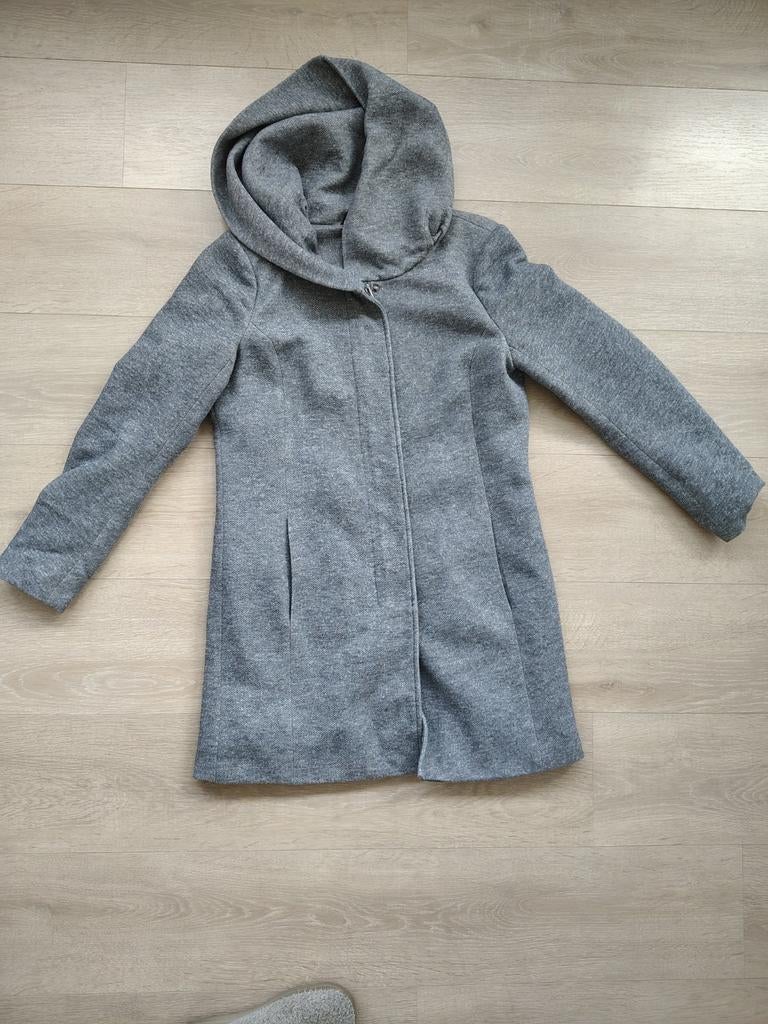 Only lange jas met kap maat L, Ophalen of Verzenden, Zo goed als nieuw