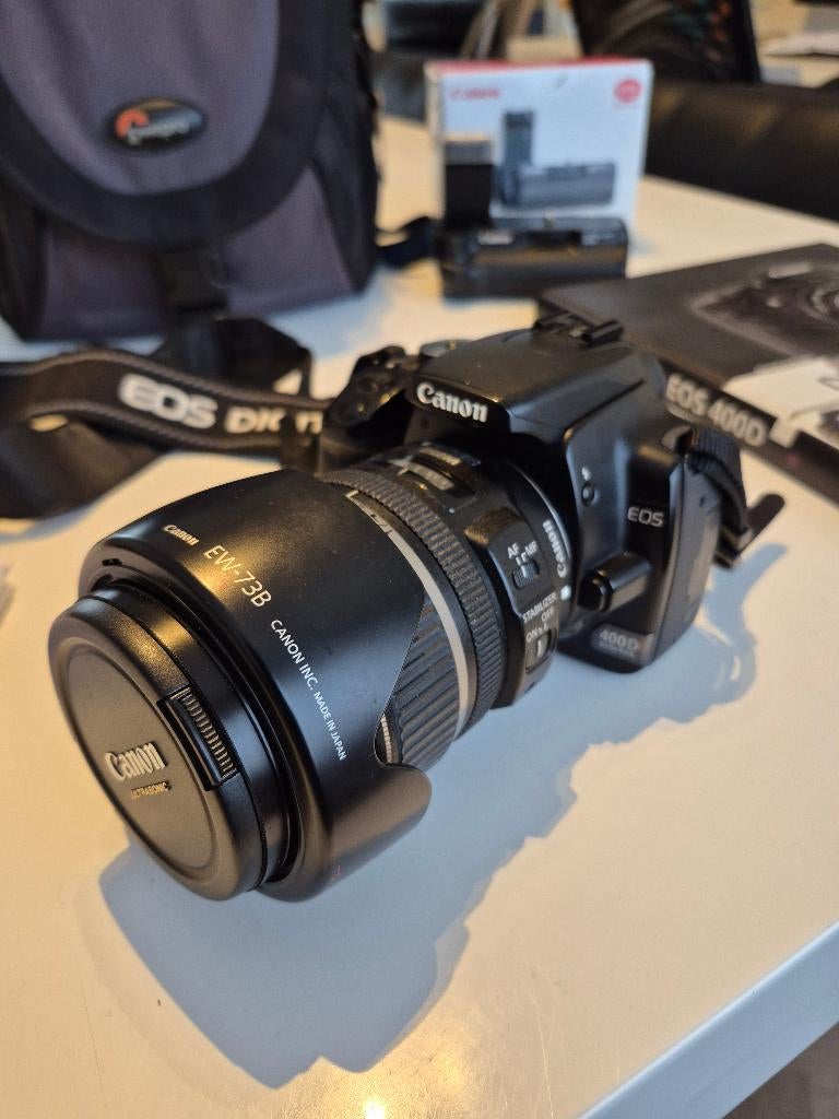 Canon EOS 400D fotocamera + toebehoren, TV, Hi-fi & Vidéo, Enlèvement, Utilisé, Canon