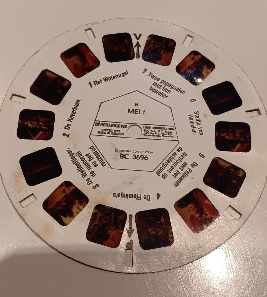 Meli view master schijfje, Antiek en Kunst, Ophalen of Verzenden