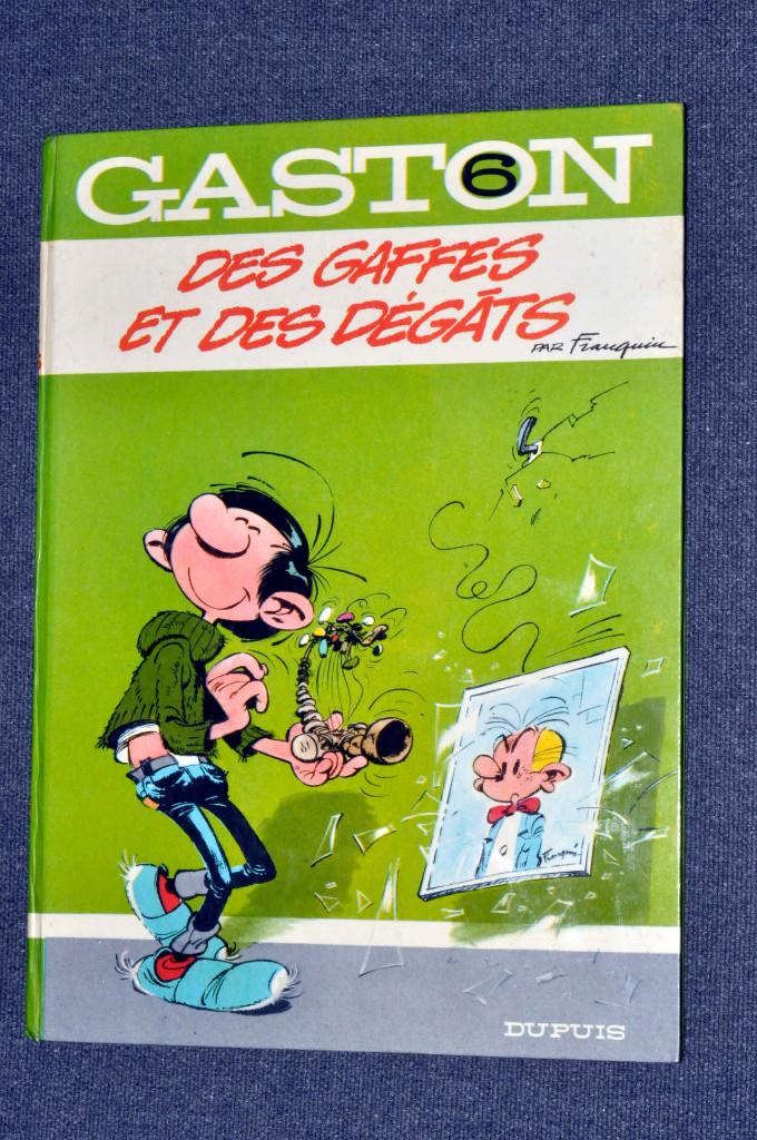GASTON LAGAFFE Bd No. 6 (1968) dos rond, Envoi, Gaston ou Spirou, Comme neuf, Livre ou Jeu