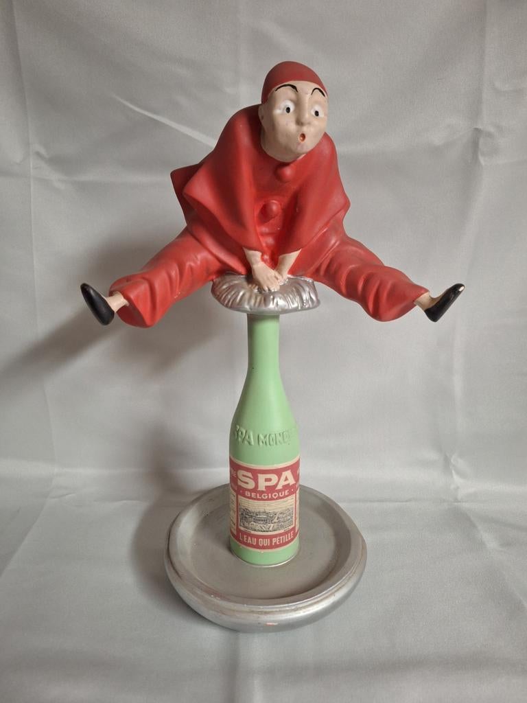 Mooi reclame beeld Spa Pierrot, Verzamelen, Merken en Reclamevoorwerpen, Gebruikt, Reclamebord, Ophalen of Verzenden