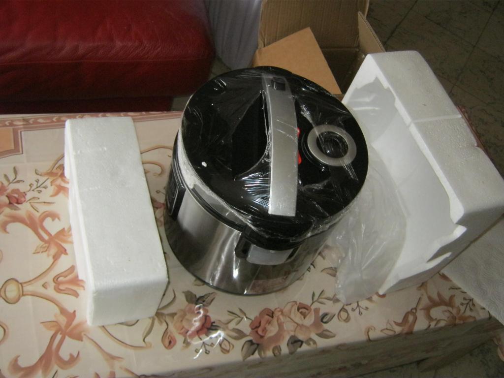 Autocuiseur Électrique 5L, Marmite Multifonction:Yaourt, Riz, Maison & Meubles, Neuf, Inox, Enlèvement ou Envoi, Plaques à induction