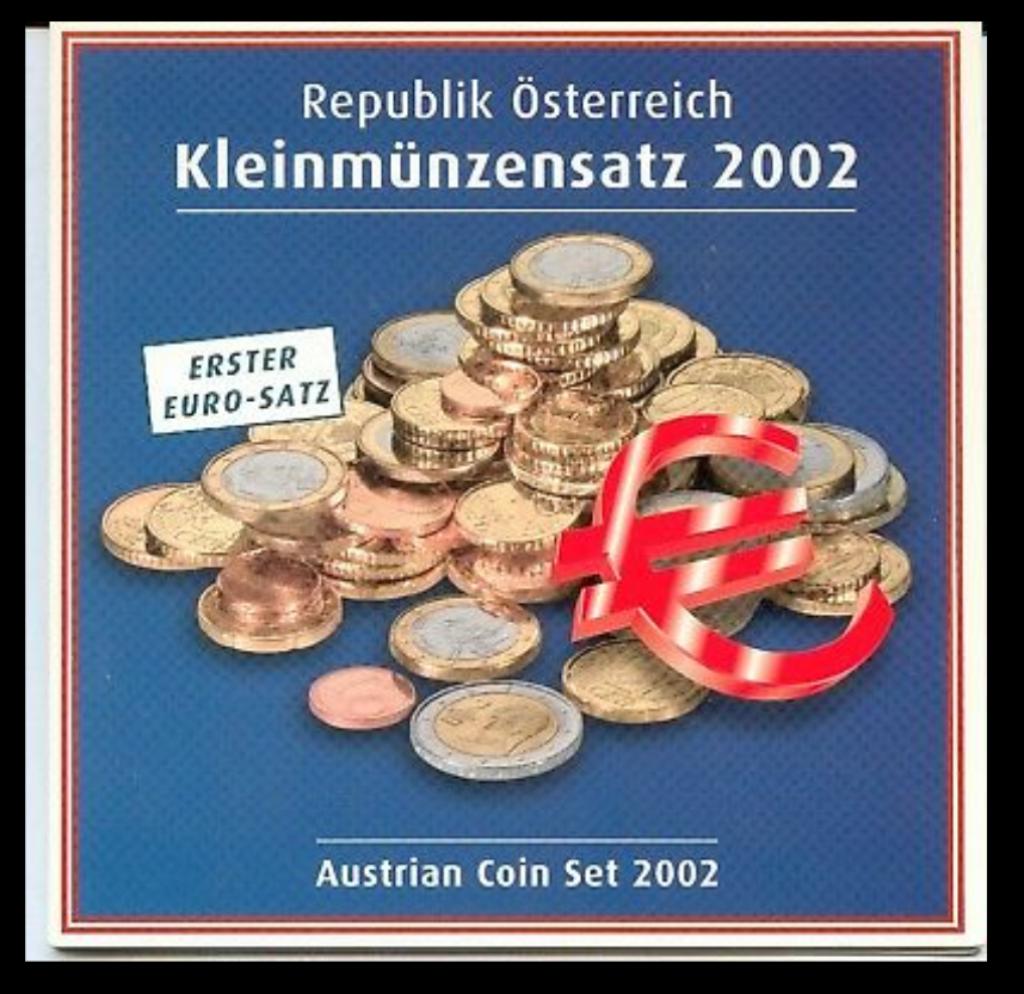 Complete 8-delige jaarset Euromunten Oostenrijk 2002 BU FDC, Postzegels en Munten, Munten | Europa | Euromunten, Ophalen of Verzenden