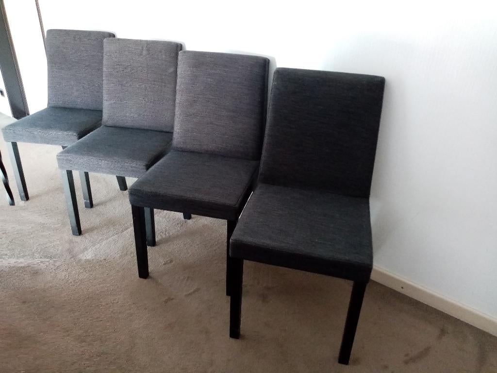 4 eetkamerstoelen Ligne Roset, Maison & Meubles, Chaises, Enlèvement, Utilisé, Tissus
