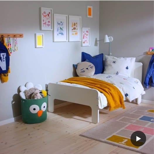 A vendre — Lit pour enfant IKEA MEGROEIBED (2 pièces), Enfants & Bébés, Chambre d'enfant | Lits, Enlèvement, Comme neuf, Matelas