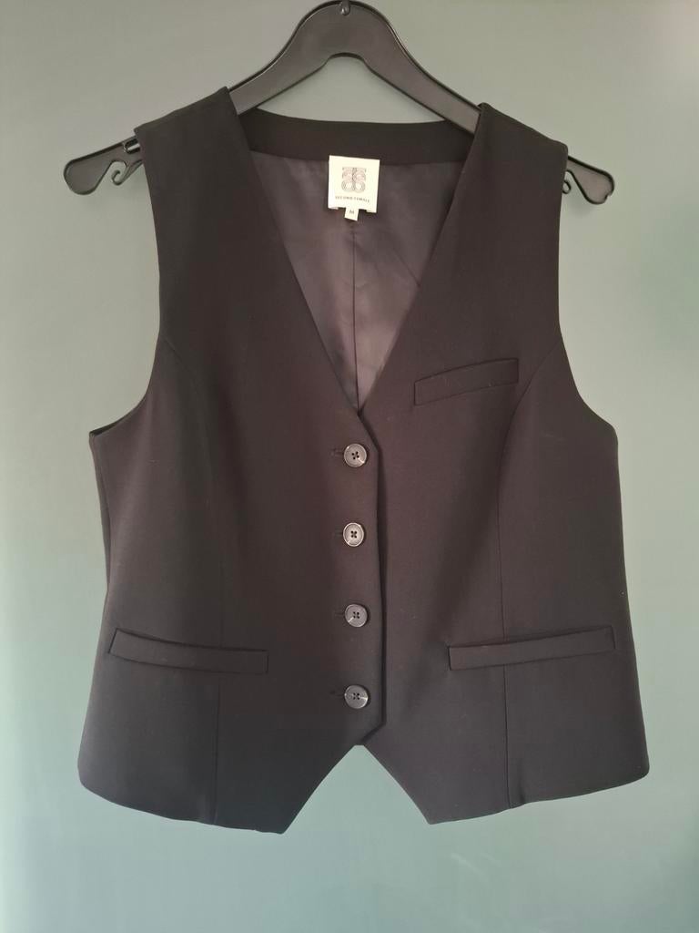 Neuf gilet costume Second female M, Enlèvement ou Envoi, Neuf, Noir