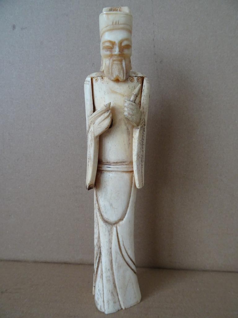 Volkskunst antiek beeld Japans beeld van been bot 25cm 1930, Ophalen of Verzenden