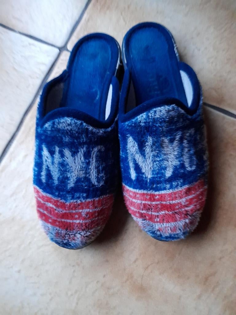 Pantoufles pour hommes ou garçons, peu portées, taille 38, Vêtements | Hommes, Chaussures, Comme neuf, Pantoufles, Bleu, Romy