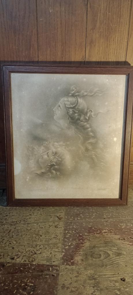 Zeer oude gravure, G. Engelmann, 1821, 57x42, n97, Antiek en Kunst, Ophalen of Verzenden