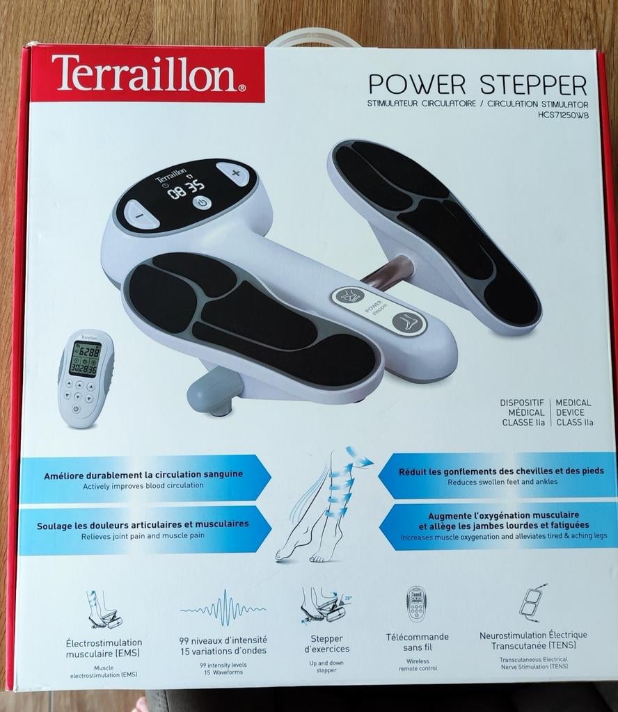TERRAILLON Power Stepper Bloedsomloopstimulator, Sport en Fitness, Massageproducten, Zo goed als nieuw, Ophalen of Verzenden