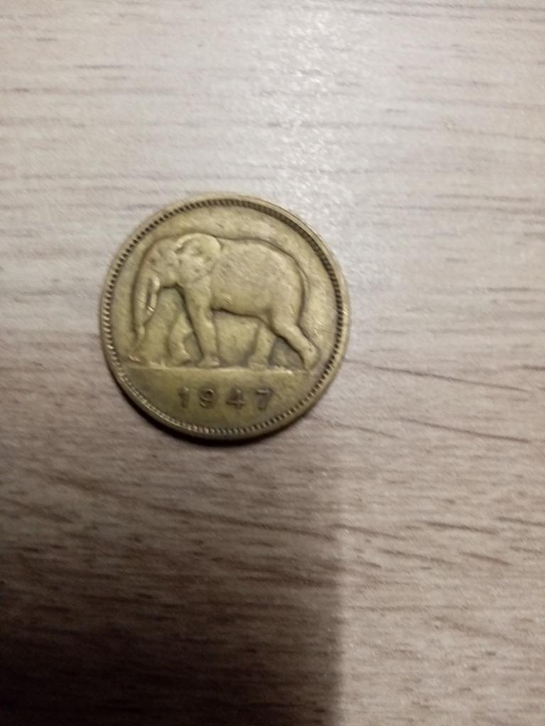 2 fr Belgisch Congo 1947    10€, Ophalen
