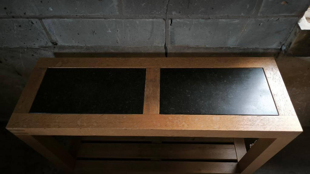 tafeltje, Ophalen, 100 tot 150 cm, Eikenhout, Zo goed als nieuw