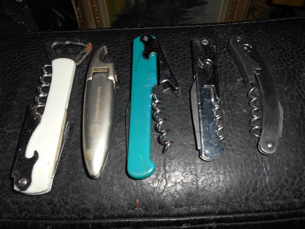 Lot de 5 tire bouchon canif, Enlèvement ou Envoi