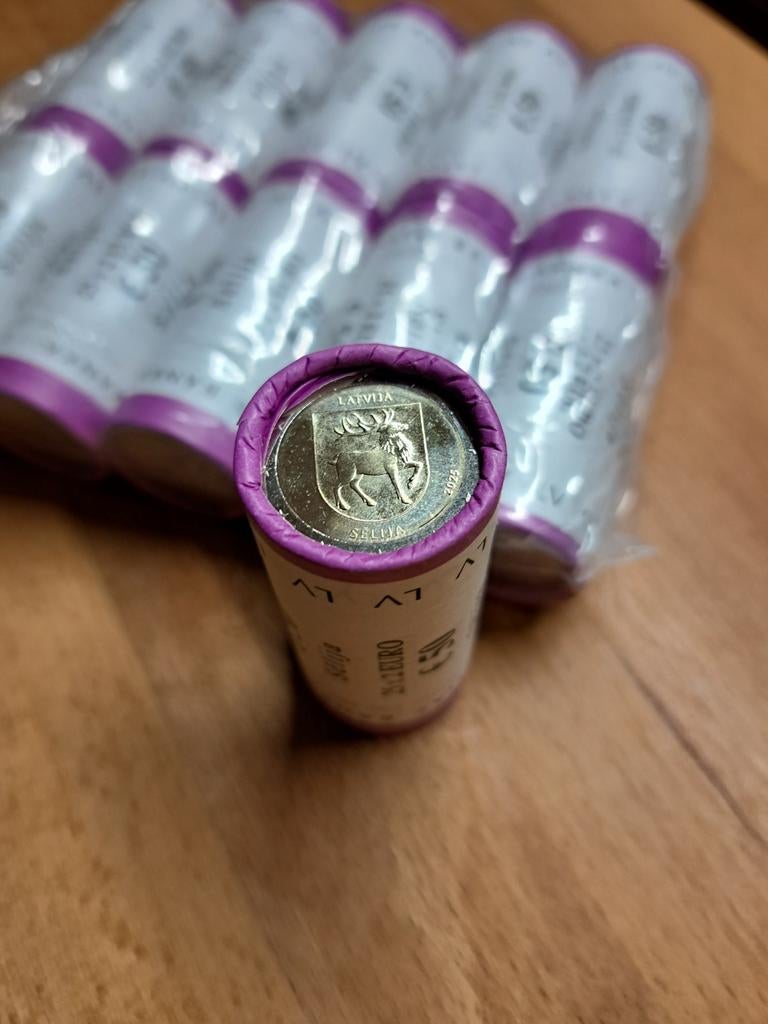 Rouleau de pièces de 25x 2 euros Lettonie 2025 « Sēlija », Timbres & Monnaies, Monnaies | Europe | Monnaies euro, Enlèvement ou Envoi