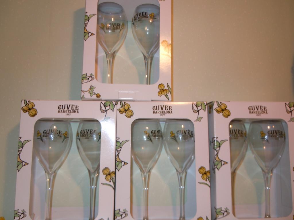 cava-glazen cuvee Barcelona 1872, Ophalen of Verzenden