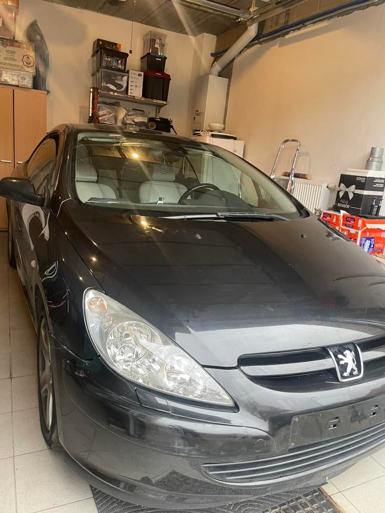 Peugeot 307cc 1.6, Autos, Peugeot, Cuir, Boîte manuelle, Noir, Particulier