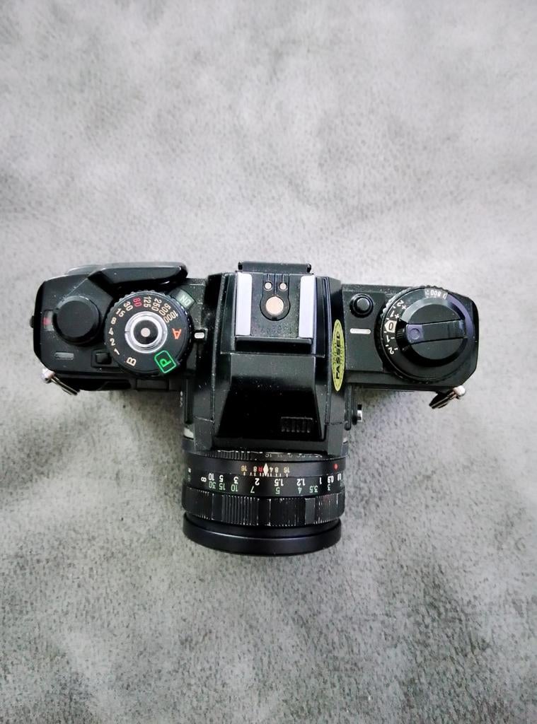 Minolta X700 MPS  camera met Rokkor 55m f2 lens, i.z.g.staat, Ophalen of Verzenden, Zo goed als nieuw, Spiegelreflex, Minolta