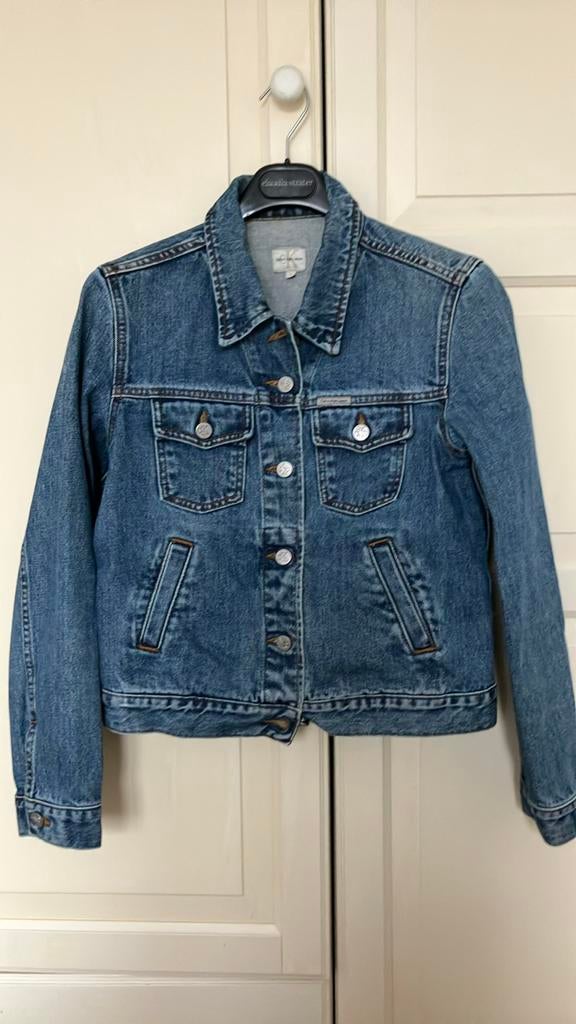 Jeansjas Calvin Klein, smal, Ophalen of Verzenden, Zo goed als nieuw