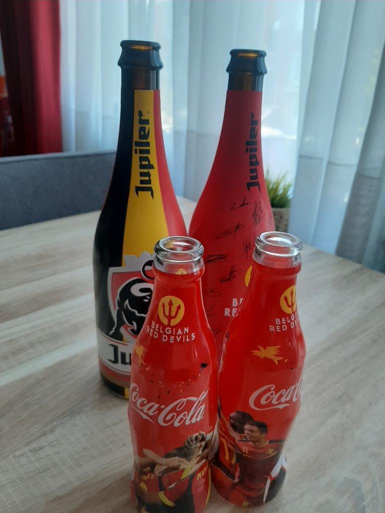 Bouteilles des Diables rouges belges - Objet de collection, Collections, Enlèvement, Utilisé, Autres types