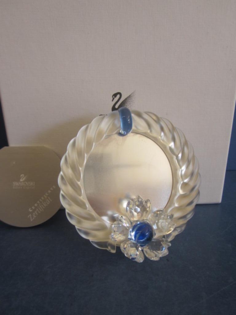 Swarovski Blauwe bloem fotolijst, Enlèvement ou Envoi, Neuf, Figurine