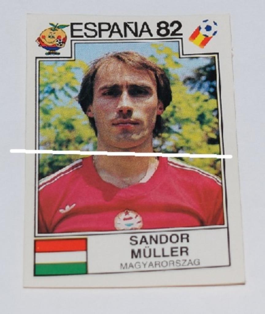 Coupe du monde Panini Espagne 82/Hongrie/Sandor Müller, Collections, Envoi, Comme neuf, Affiche, Image ou Autocollant
