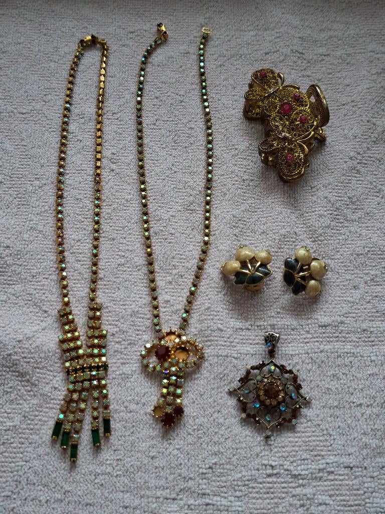 Bijoux en métal doré, Bijoux, Sacs & Beauté, Bijoux anciens, Enlèvement ou Envoi, Autres matériaux, Autres types, Doré