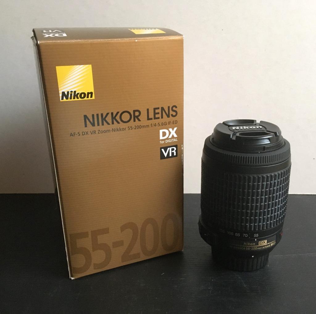 lens AF-S Nikkor 55-200mm f/4 -5.6 G IF-ED, Ophalen of Verzenden, Zo goed als nieuw, Telelens