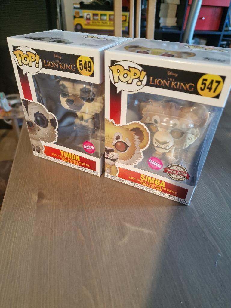 Funko Pop 549 et 547 Simba et Timon, Enlèvement, Neuf