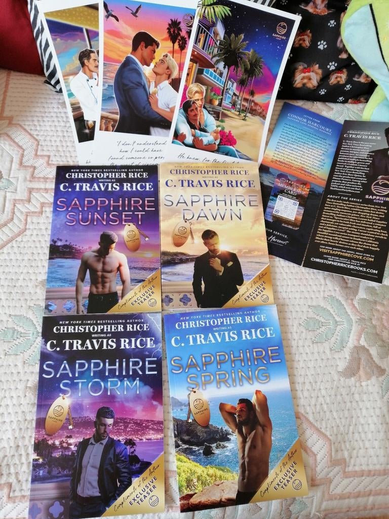 Lot de goodies en anglais de Christopher Rice, Enlèvement ou Envoi, Comme neuf