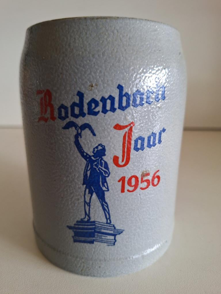 0,5 liter bier stenen bierpot brouwerij Rodenbach Roeselare, Verzamelen, Biermerken, Ophalen of Verzenden
