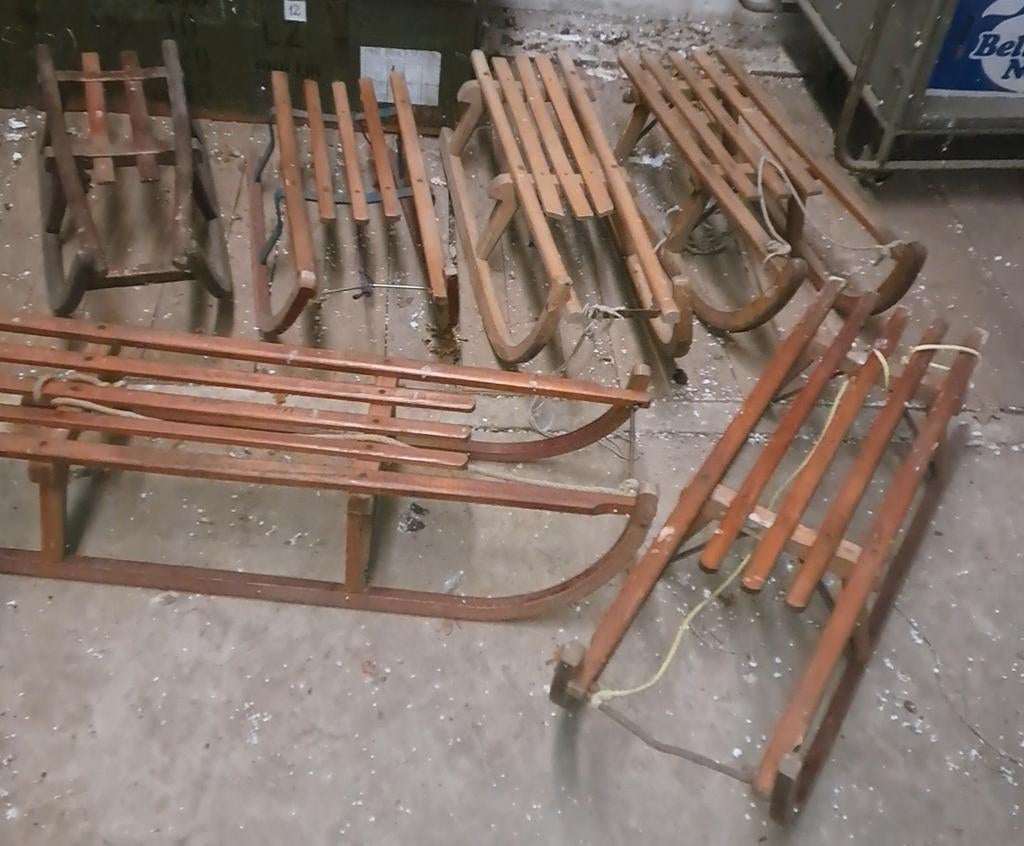 Slee sleeën oude sleeën decoratie, Antiek en Kunst, Ophalen