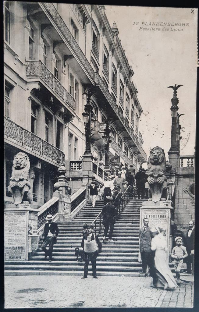 BLANKENBERGE escalier eglise KERK straat trap, Ophalen