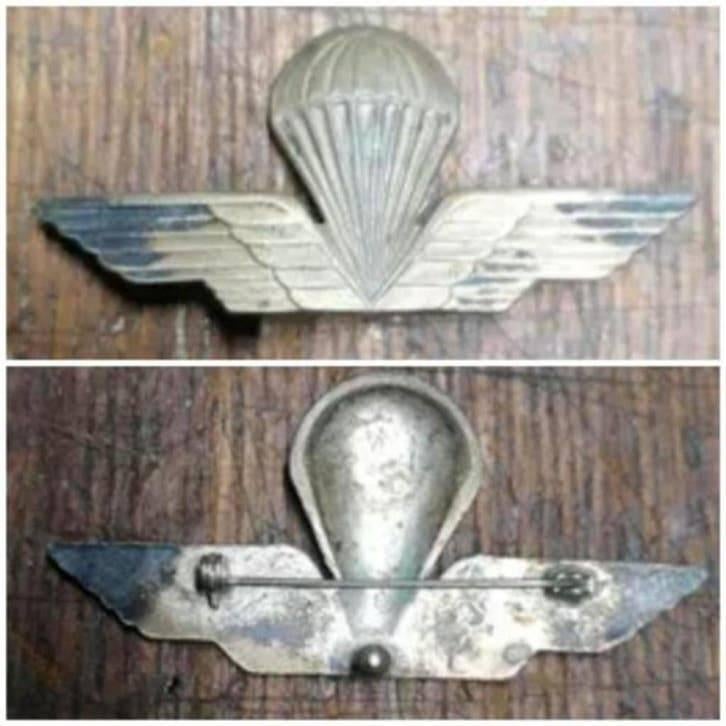 Brevet militaire parachutiste Italie, Collections, Envoi, Armée de l'air, Ruban, Médaille ou Ailes