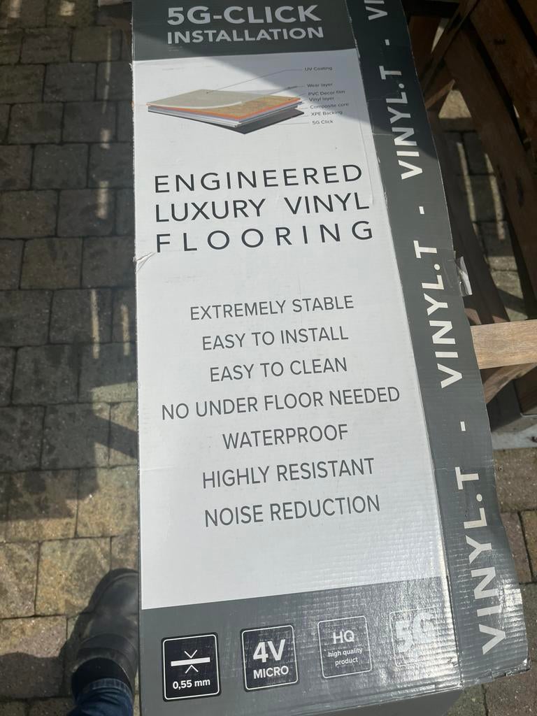 Vinyl laminaat 30m² kwaliteit, Doe-het-zelf en Bouw, Vloerdelen en Plavuizen, Ophalen, Kunststof, Zo goed als nieuw, 10 m² of meer