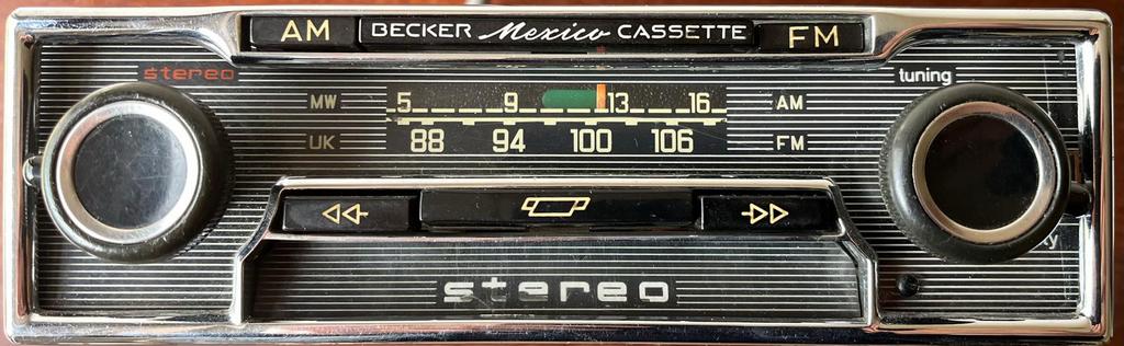 Autoradio Mexico Becker (goede conditie, bedrading in orde), Auto diversen, Autoradio's, Ophalen, Gebruikt