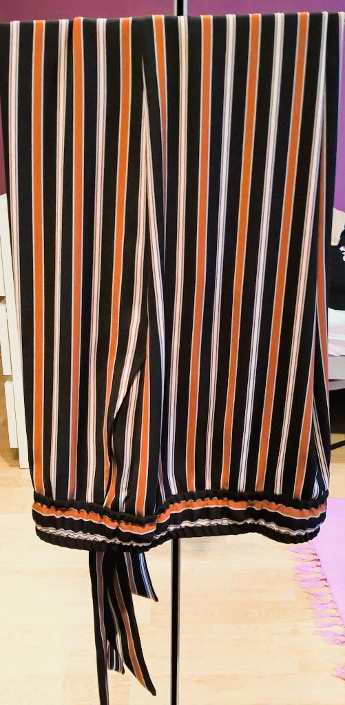 Te koop:Nieuw!! Vlotte gestreepte  broek van "Mayerline, 42., Ophalen, Blauw, Maat 42/44 (L), Nieuw